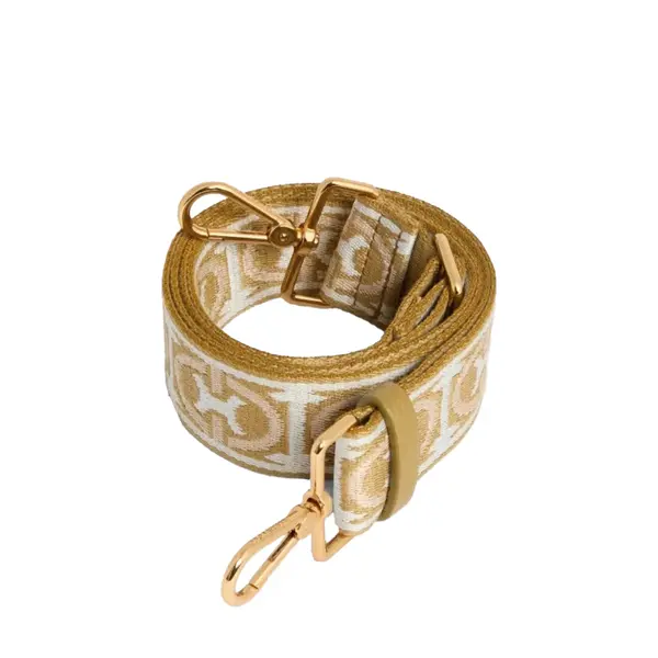 Monogram shoulder strap seagrass
