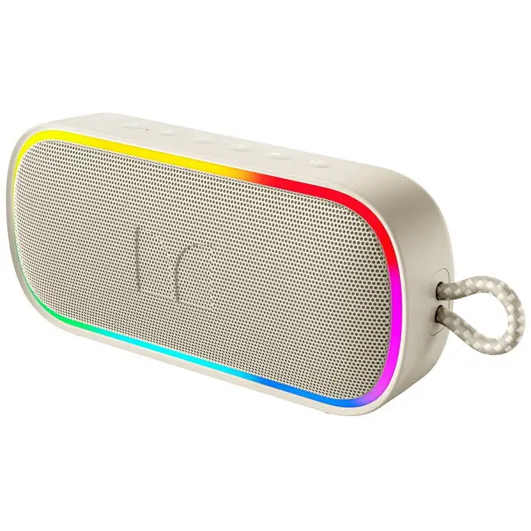 MONSTER Boxa Portabila Bluetooth Monster S150 Plus, 40W, TWS, RGB, Waterproof, Crem Deschis