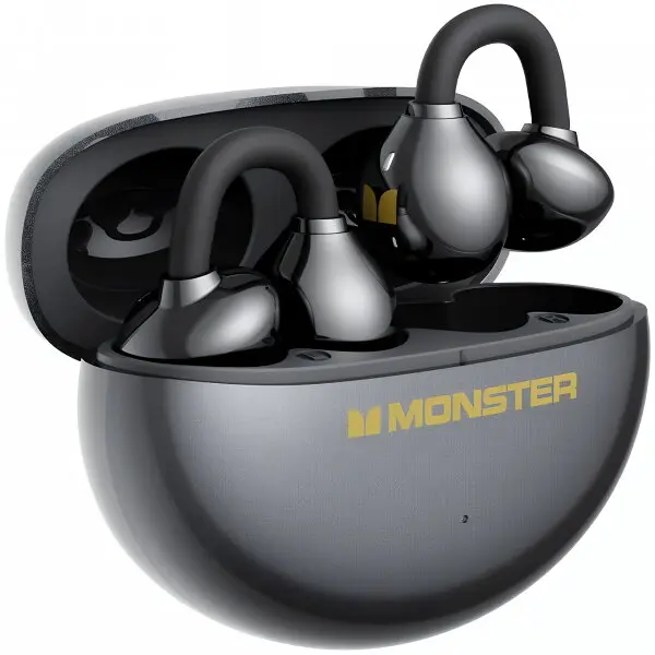 MONSTER Casti Handsfree, Bluetooth, Monster AirClip AC200, TWS, Negru