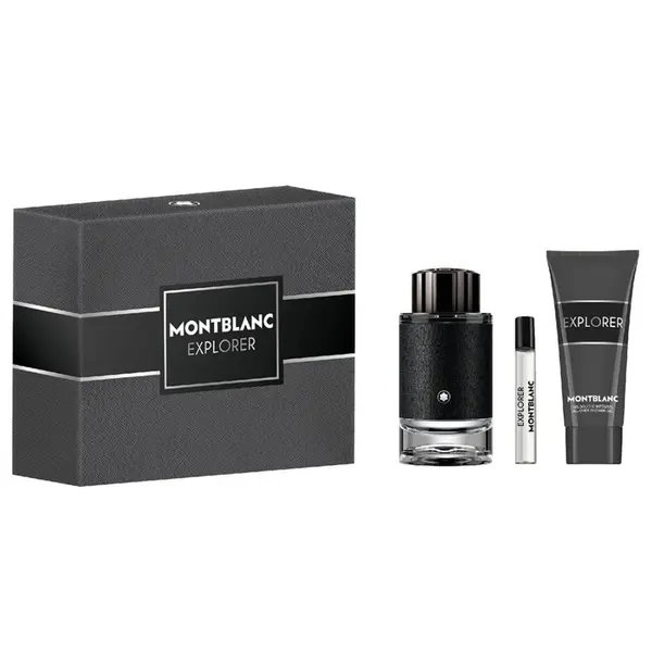 Mont Blanc – Explorer Eau De Parfum 100ml + Eau De Parfum 7.5ml + Shower Gel 100ml
