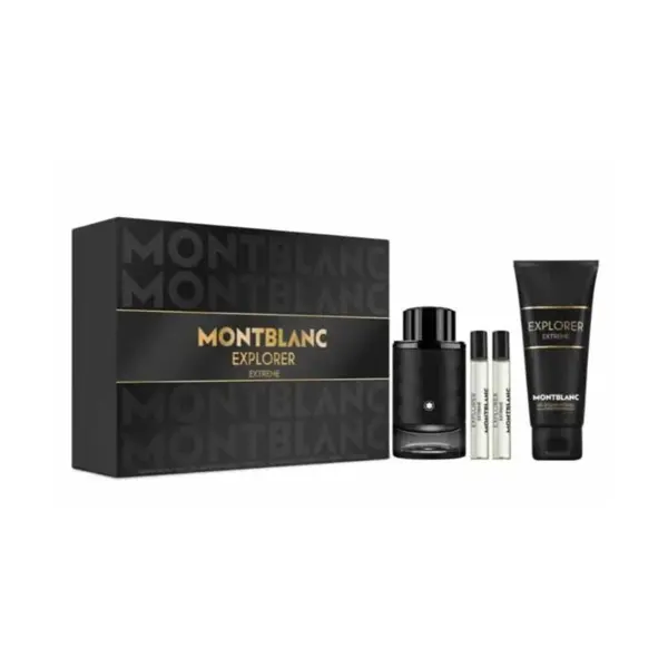 Mont Blanc Explorer Extreme Parfum Set cadou pentru bărbați Volum Parfum 100 ml + gel de duș 100 ml + parfum 2 x 7,5 ml