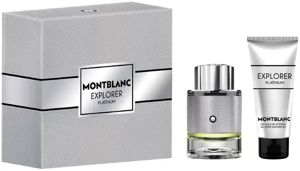 Mont Blanc Explorer Platinum Set - Apă de parfum și Gel de duș, 60 + 100 ml