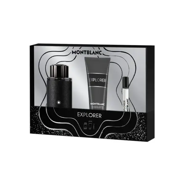 Mont Blanc Explorer Set cadou pentru bărbați Volum EDP 100 ml + gel de duș 100 ml + EDP 7,5 ml
