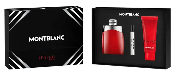 Mont Blanc Legend Red Set - Apă de parfum, 100 și 7.5 ml + Gel de duș, 100 ml