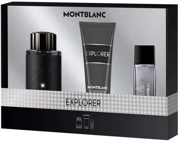 Mont Blanc Set Explorer - Apă de parfum, 100 și 15 ml + Gel de duș, 100 ml