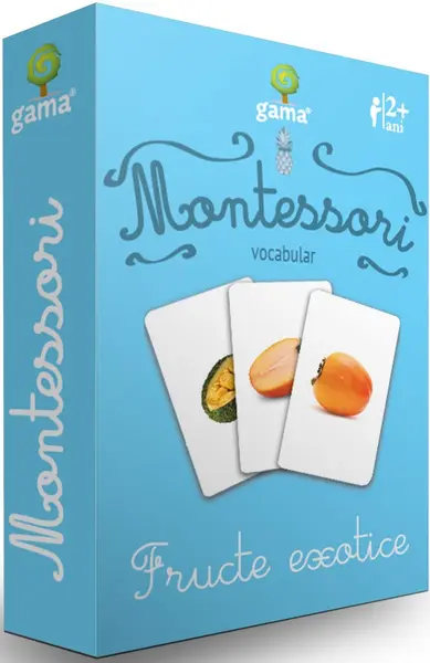 Montessori. Vocabular: Fructe exotice