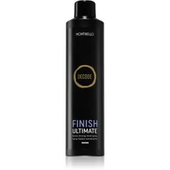 Montibello Decode Finish Ultimate Spray fixativ pentru păr cu fixare foarte puternică rezistent la umezeala
