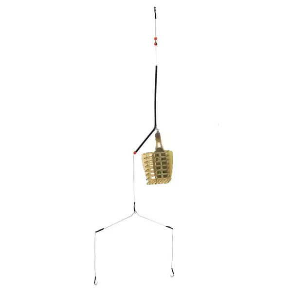 Montura cos feeder cu tub anti-tangle si 2 carlige