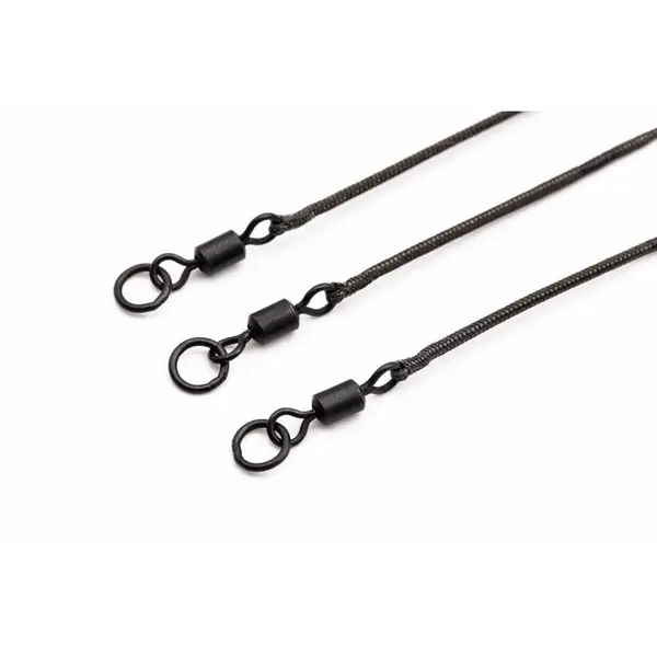 Montura Kable Leadcore Leader Ring Swivel Gravel 50cm