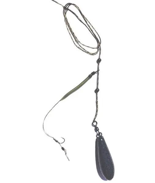 Montura leadcore helicopter 80g ,carlig legat nr 6