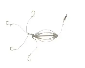Montura pescuit prokarpfishing tip bomba caras si crap cu 4 carlige legate cu fir textil