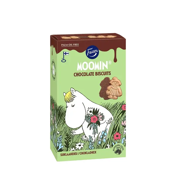 Moomin chocolate covered biscuits 175 gr