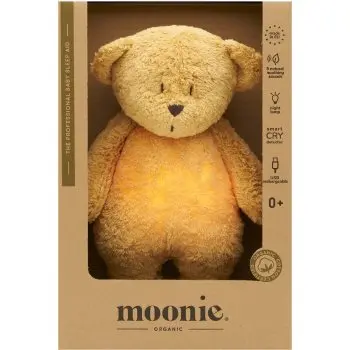 Moonie Bear 2.0 Organic Honey jucărie de adormit cu melodie