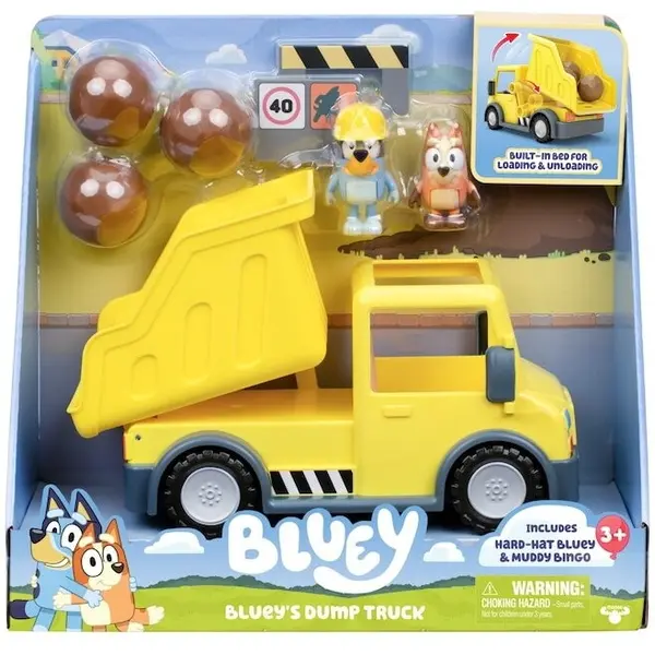 Moose Set de joaca Bluey - Dump Truck, cu 2 figurine