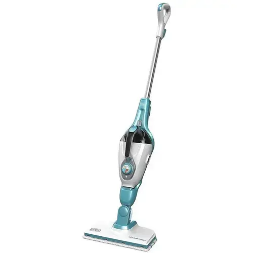 Mop cu aburi Black & Decker 9-in-1 FSMH1351SM-QS, 1300 W, Rezervor 0.5 L (Alb/Albastru)