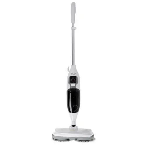 Mop rotativ cu aburi Adler AD 7052, 1300 W, 3 setari putere, Rezervor detasabil 0.55 l, Cablu 5m (Alb)
