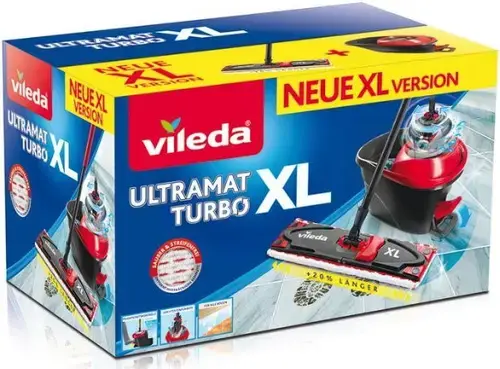 Mop Vileda Ultramat Turbo XL 2019 (Negru/Rosu)