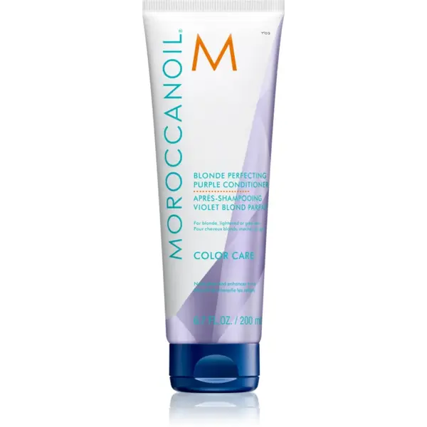Moroccanoil Color Care Blonde Perfecting Purple Conditioner balsam de par violet pentru parul blond cu suvite 200 ml