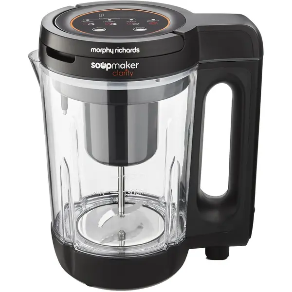 Morphy Richards Aparat preparat supa crema Morphy Richards 501050 , 1000 W ,1,6 L, 2 setari de supa si blender, transparent