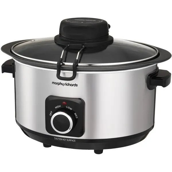 Morphy Richards Slow Cooker, Morphy Richards, Auto Stir, 6.5l, Argintiu