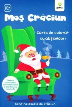 Mos Craciun. Carte de colorat cu abtibilduri/***