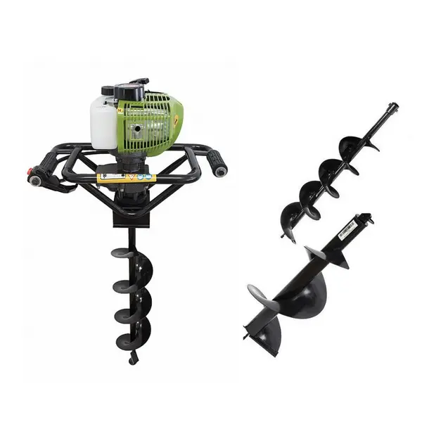 Motoburghiu - Foreza Pamant - Procraft GD62 - Putere 2.5 CP + 3 burghie 100, 150, 200 mm