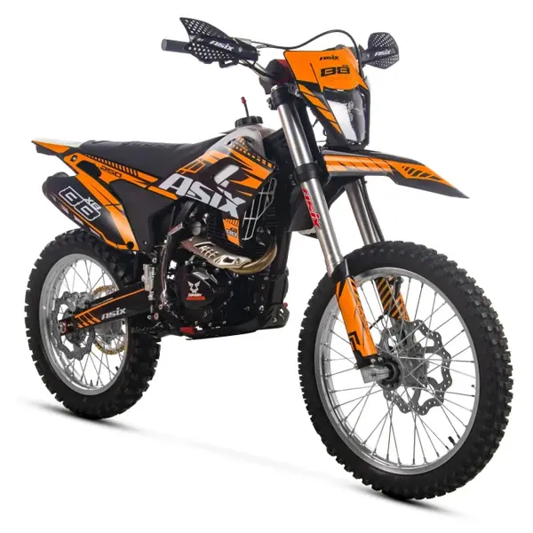 Motocicleta Cross Enduro Asix XB88 A3, 300cc, roti 21 18 , culoare negru portocaliu, pornire electric picior