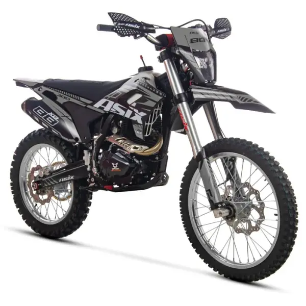 Motocicleta Cross Enduro Asix XB88 A3, 300cc, roti 21 18 , culoare negru gri, pornire electric picior