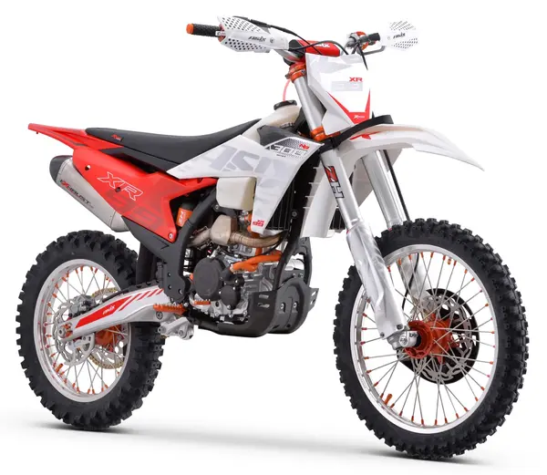 Motocicleta Cross Enduro Asix XR99, 300cc, roti 21 19 , culoare alb rosu, pornire electric