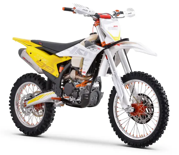 Motocicleta Cross Enduro Asix XR99, 300cc, roti 21 19 , culoare alb galben, pornire electric