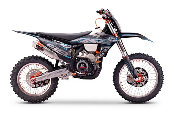 Motocicleta Cross Enduro Asix XT99 450cc, roti 21 18 , culoare negru albastru, pornire electric, racire lichid