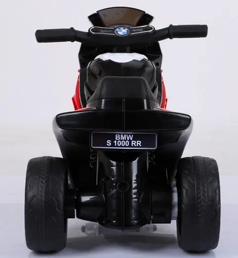 Motocicleta electrica pentru copii BMW S1000RR Rosu, 69x44x36.5 cm, varsta 1.5-4 ani, roti si scaun din plastic, putere 25W