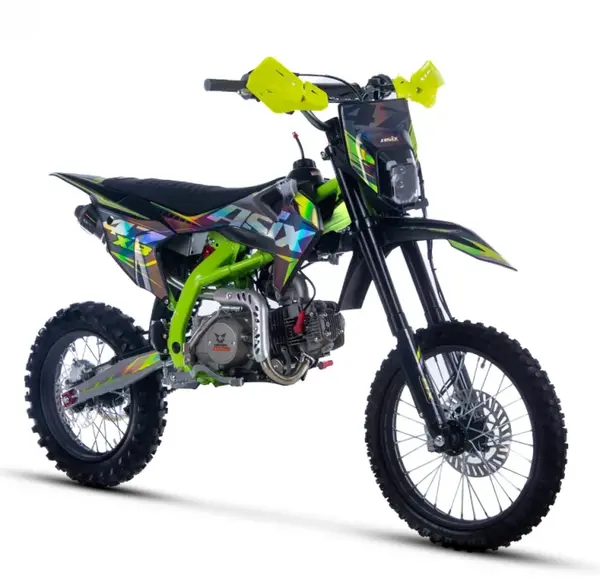 Motocicleta Enduro Cross Asix XB47 125cc, 4T, roti 17 14 , 4 viteze, pornire electromotor, culoare negru lime