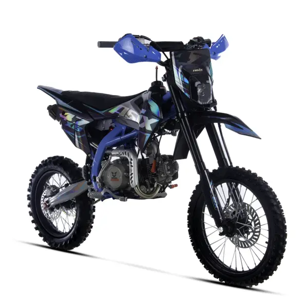 Motocicleta Enduro Cross Asix XB47 125cc, 4T, roti 17 14 , 4 viteze, pornire electromotor, culoare negru albastru
