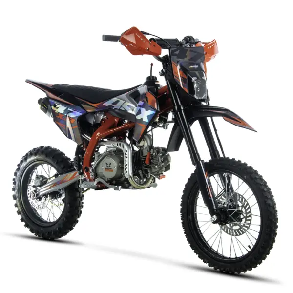 Motocicleta Enduro Cross Asix XB47 125cc, 4T, roti 17 14 , 4 viteze, pornire electromotor, culoare negru rosu
