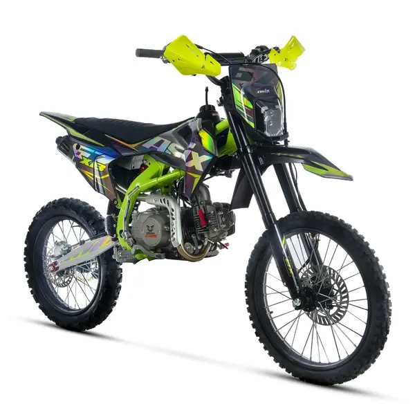 Motocicleta Enduro Cross Asix XB67 125cc, 4T, roti 19 16 , 4 viteze, pornire electromotor, negru verde