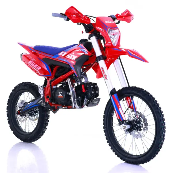Motocicleta Enduro Cross Asix XB68, 125cc, 4T, roti 19 16 , pornire electromotor, culoare rosu albastru
