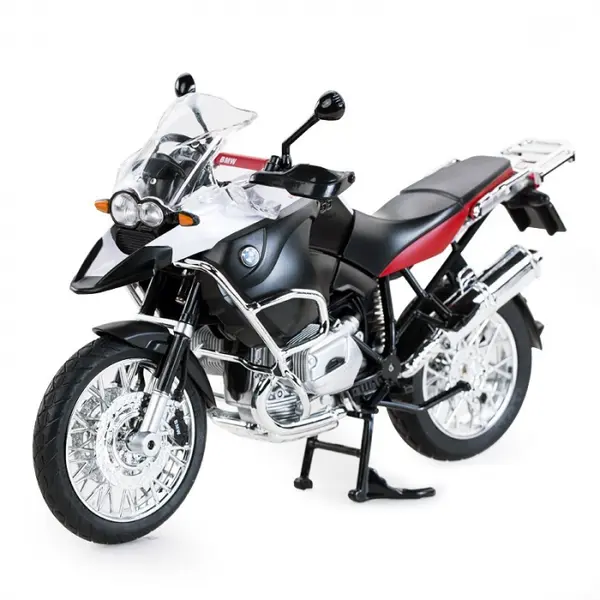 Motocicleta metalica bmw rs1200 gs rosu scara 1 la 9