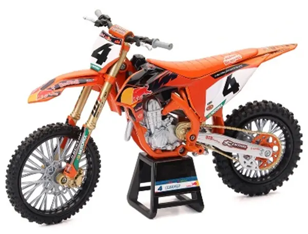 Motocicletă metalică Newray - Red Bull KTM 450 SX-F, Chase Sexton, 1:12