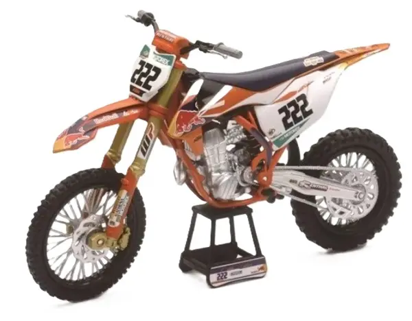 Motocicletă metalică Newray - Red Bull KTM 450SX-F, Tony Cairoli, 1:10