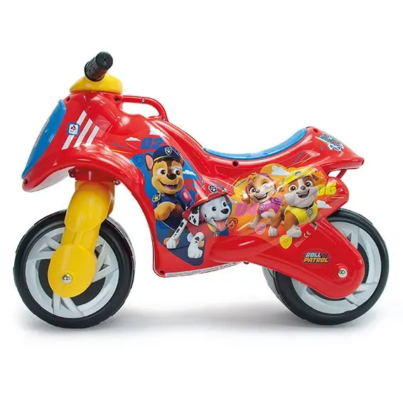 Motocicleta pentru copii Injusa Neox licenta Disney Paw Patrol Rosu Albastru ride-on fara pedale 18-36 luni, greutate admisa 30 kg