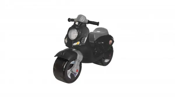 Motocicleta pentru copii Novokids Vespa Scooter Mini Negru, fara pedale, greutate suportata 30 kg, roti late, stabilitate mare