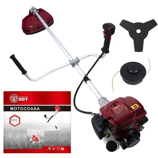 Motocoasa pe benzina in 4 timpi, DDT-1000L, 7 Cp, 62 CC, 3 acc. incluse