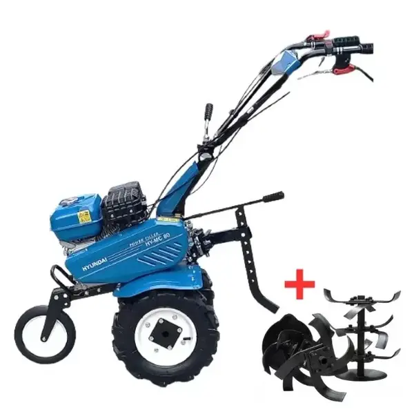 Motocultor Hyundai HY-MC80, benzina H170F, 7CP, latime 80cm, adancime 30cm, freza de pamant inclusa