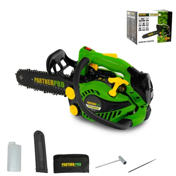 Motofierastrau (drujba) de mana pe benzina, PartnerPRO, 1.5CP, 10500RPM, Accesorii incluse