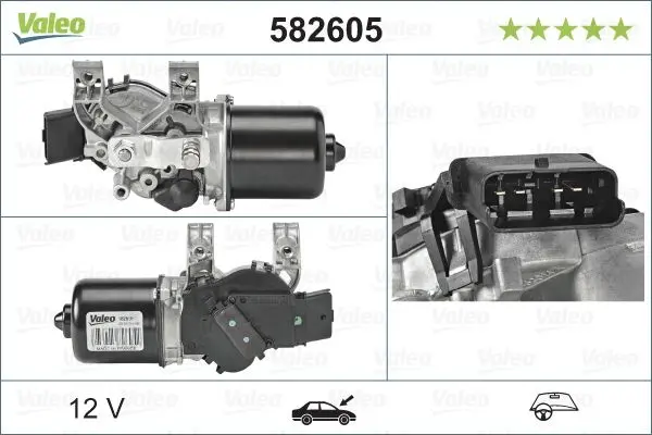motor stergator VALEO ORIGINAL PART 582605