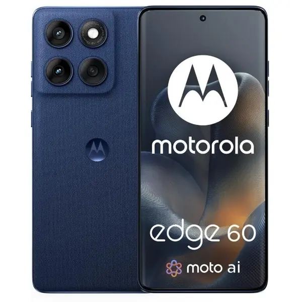 Motorola Telefon mobil Motorola Edge 60, Mediatek Dimensity 7300, 12GB RAM, 256GB, Dual SIM, 5G, Android 15, Albastru