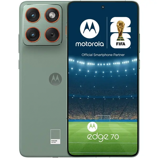 Motorola Telefon mobil Motorola edge 70, Dual SIM, 5G, 12GB RAM, 512 GB, Pantone(Lily Pad), Verde