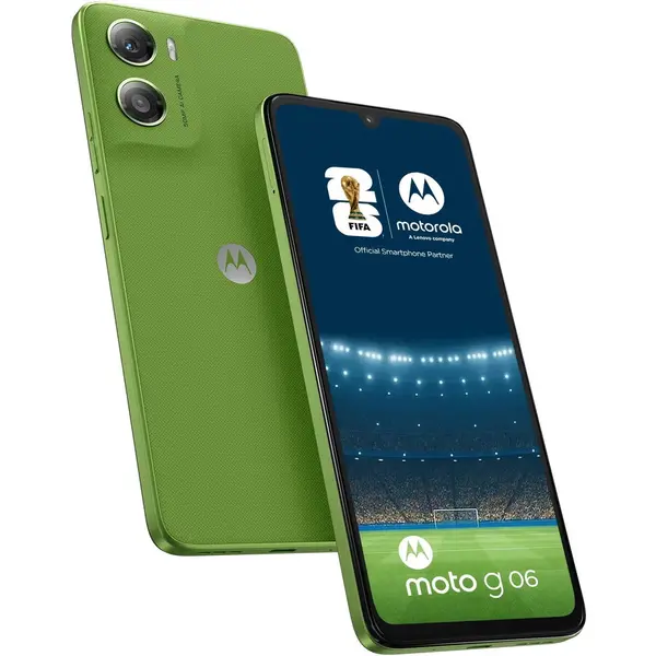 Motorola Telefon mobil Motorola g06, Dual SIM, 64GB, 4GB RAM, Tendril Green