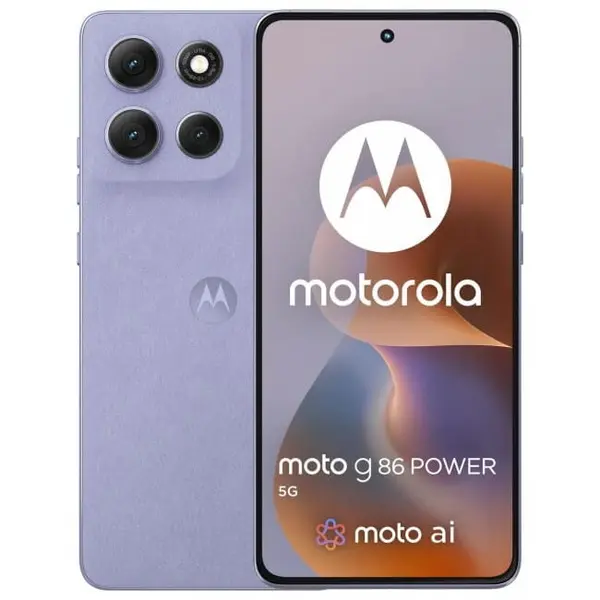 Motorola Telefon mobil Motorola moto g86 power, 5G, 6.67, Dual SIM, Android 15, USB Type-C 12GB RAM, 256GB, 6720 mAh, Albastru liliac